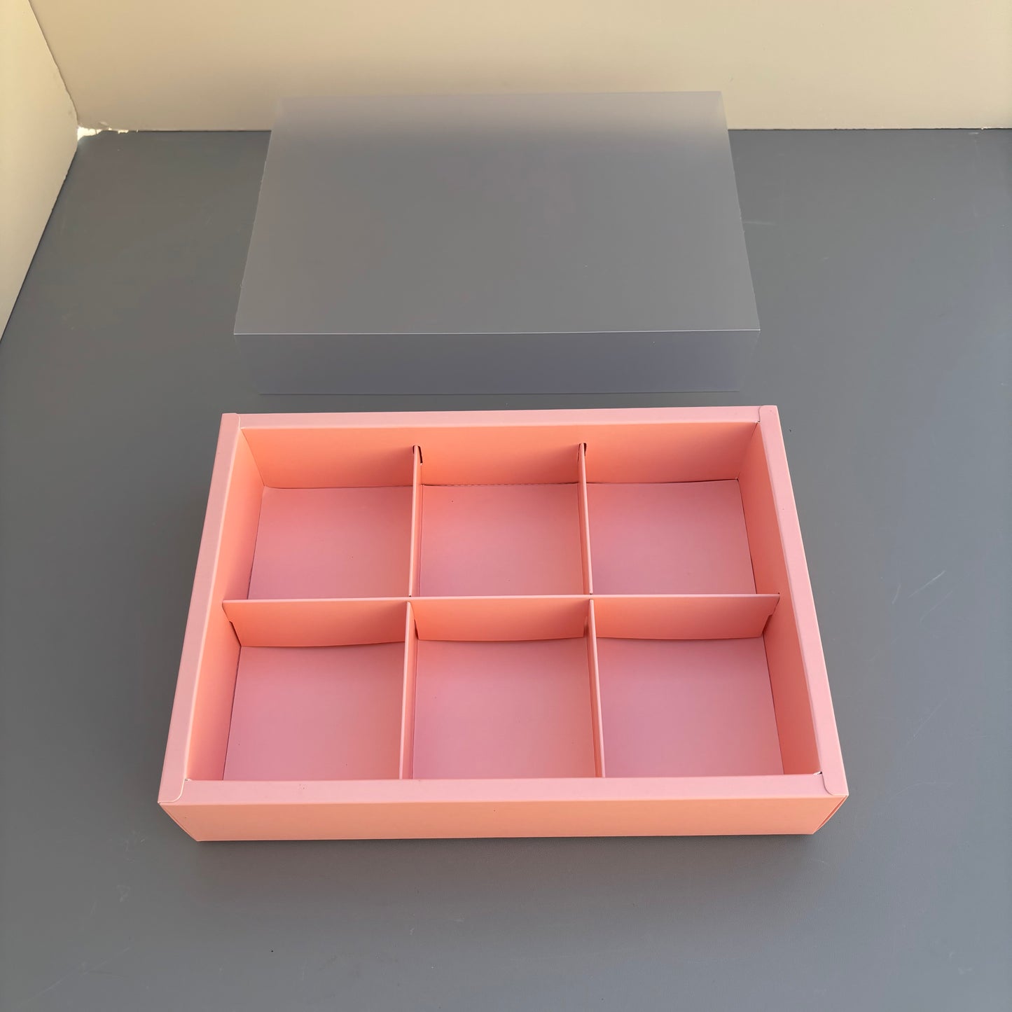 20PCS 6-compartments mooncake & cookies box with clear sleeve