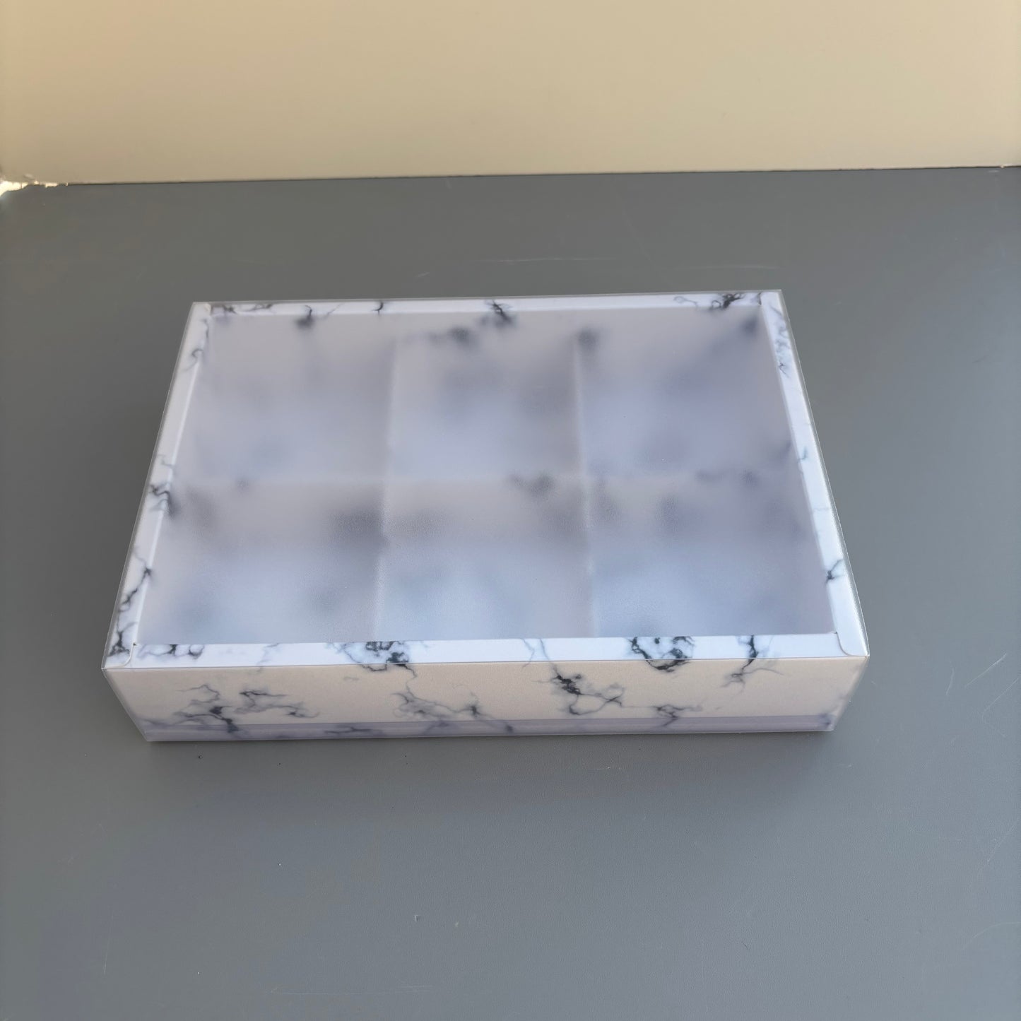 20PCS 6-compartments mooncake & cookies box with clear sleeve