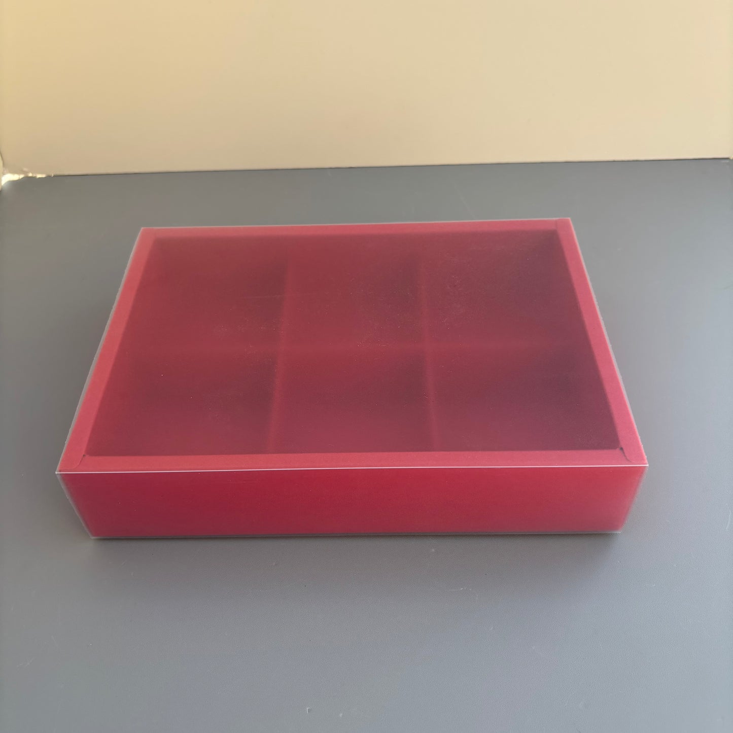 20PCS 6-compartments mooncake & cookies box with clear sleeve