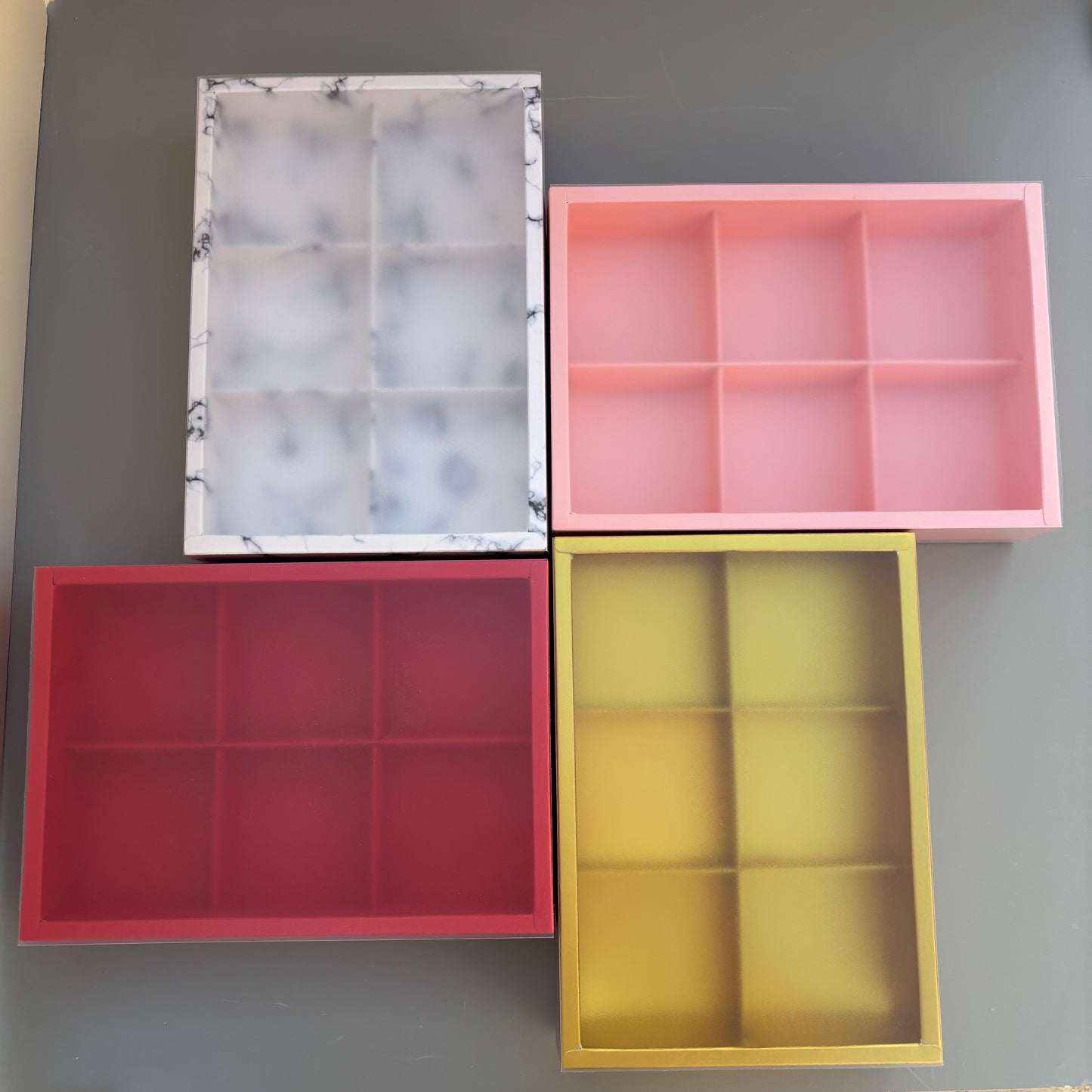 20PCS 6-compartments mooncake & cookies box with clear sleeve