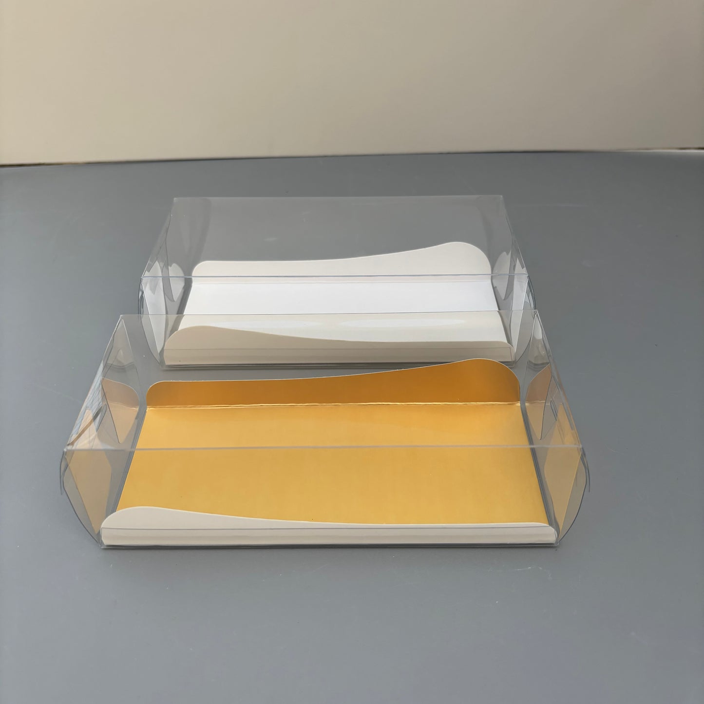 50PCS Clear Single Cakesicle Box with Paper Insert
