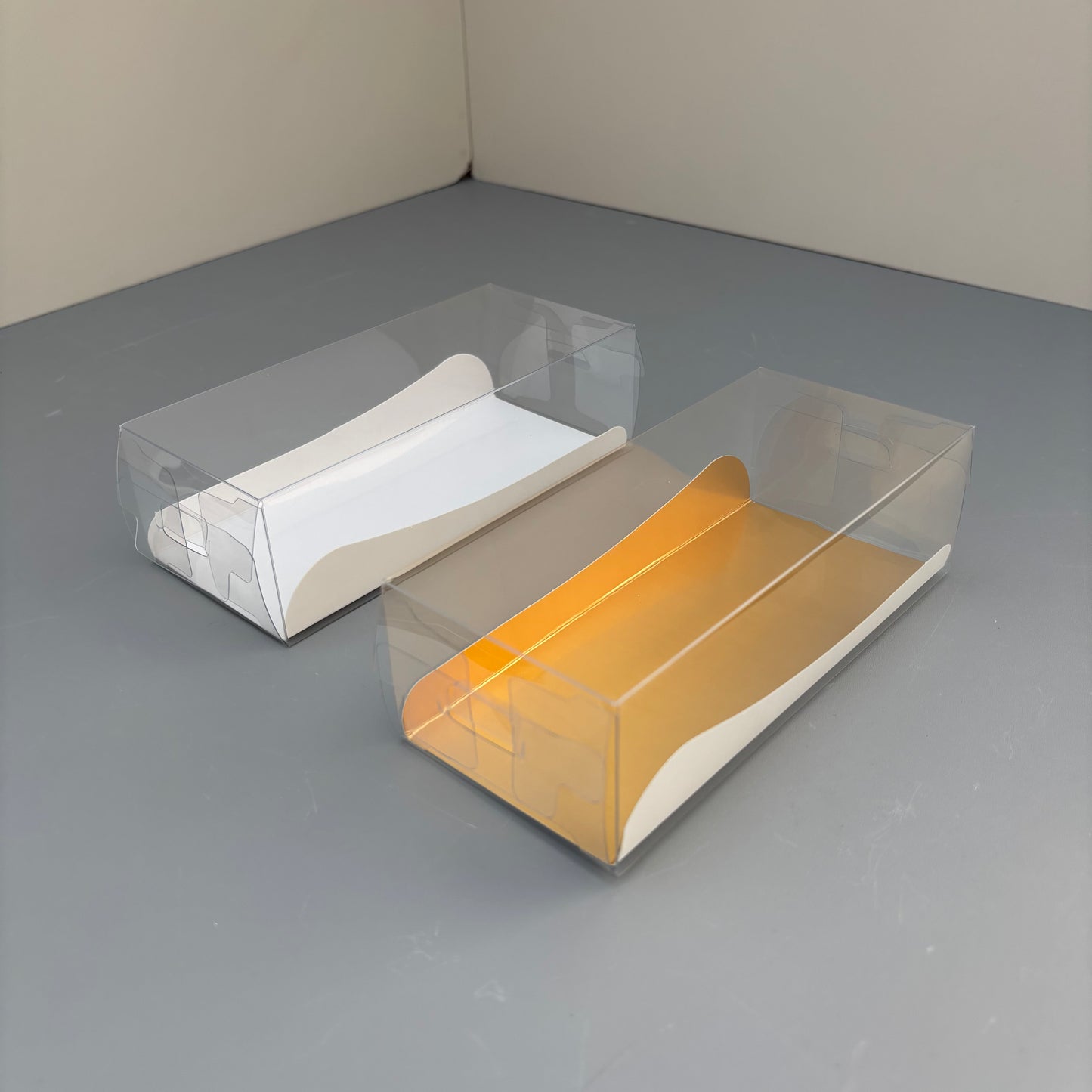 50PCS Clear Single Cakesicle Box with Paper Insert