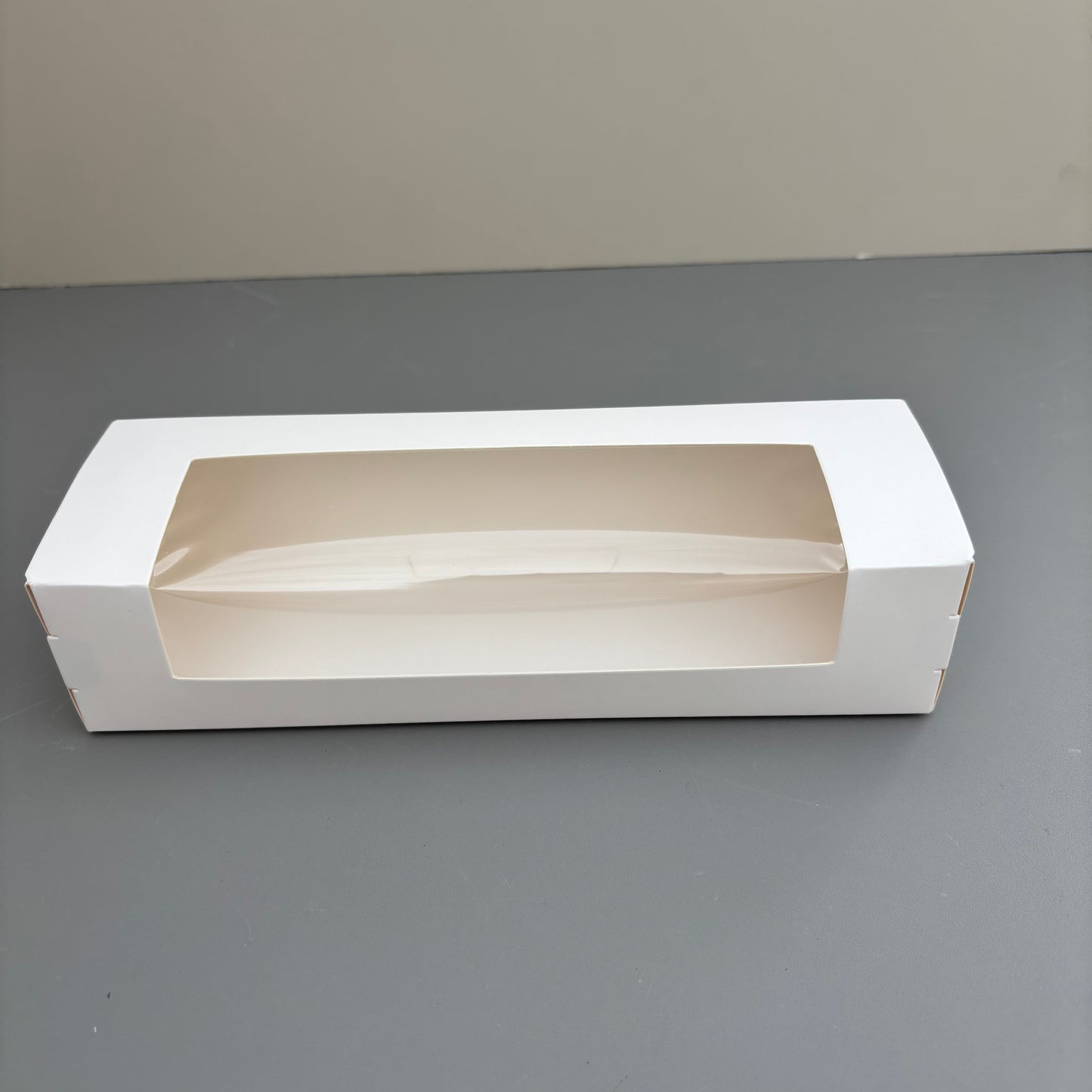 50PCS White Pastry Box with Clear Window