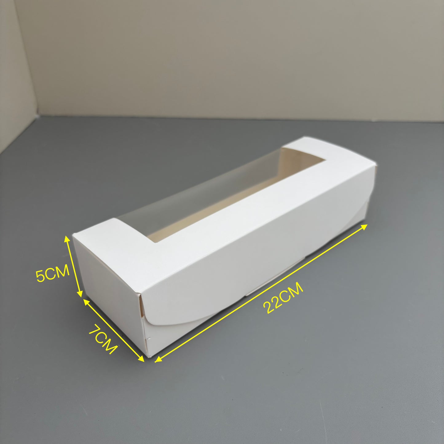 50PCS White Pastry Box with Clear Window