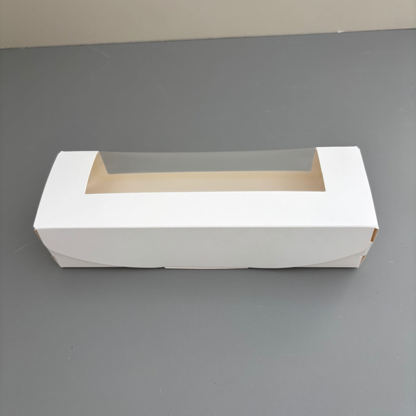50PCS White Pastry Box with Clear Window