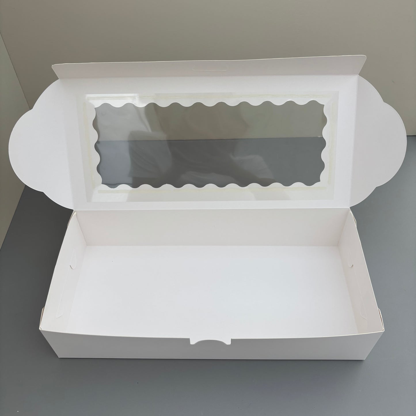 50PCS White Cookies & Chocolate Covered Strawberry Bakery Box with Window