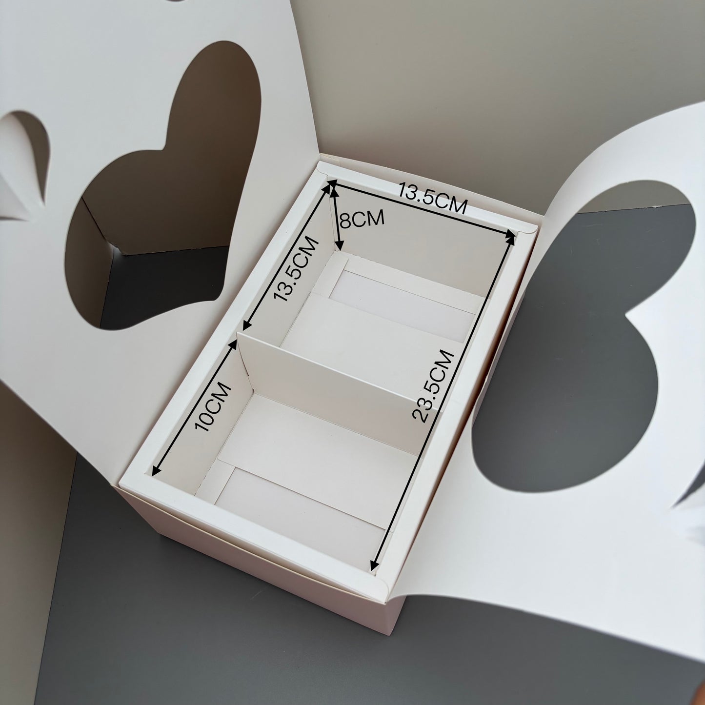 5 Boxes Pink Butterfly & Heart Cake Flower Box