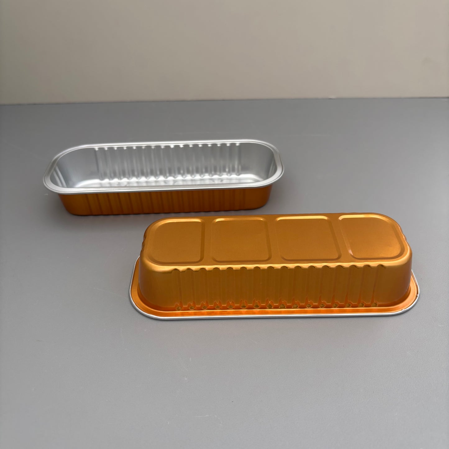 100PCS 200ML Aluminum Bakery Pan Baking with Clear Cover