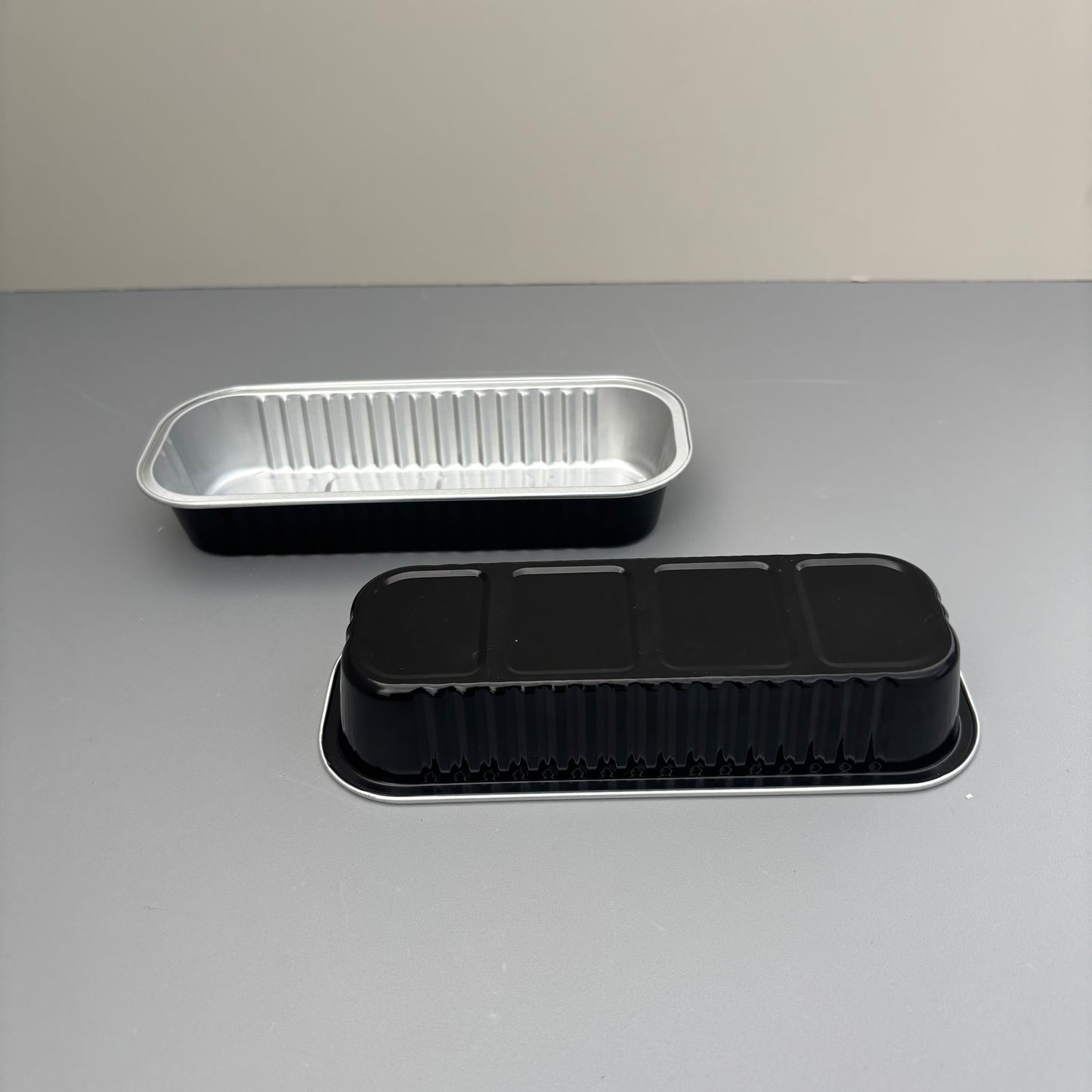 100PCS 200ML Aluminum Bakery Pan Baking with Clear Cover