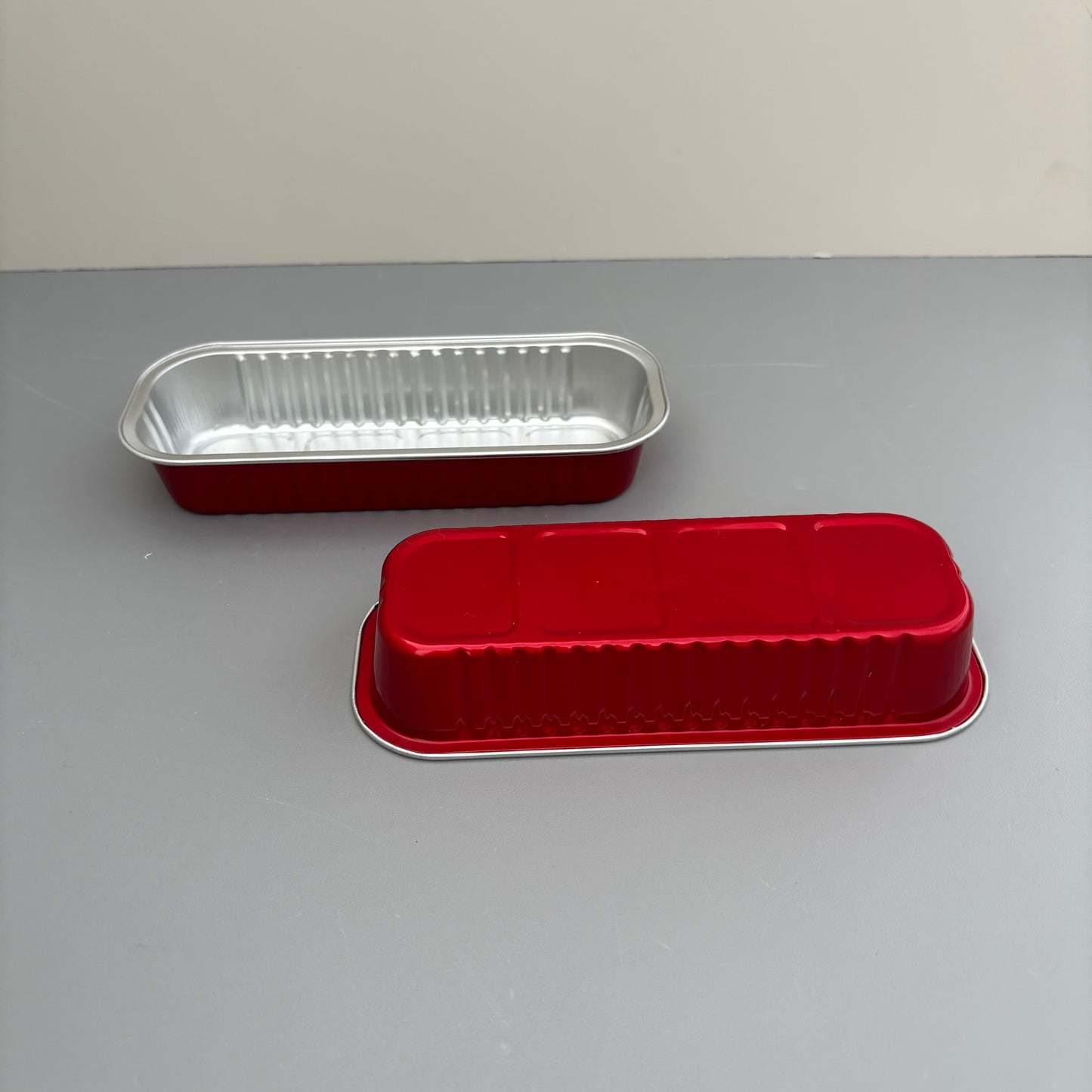 100PCS 200ML Aluminum Bakery Pan Baking with Clear Cover