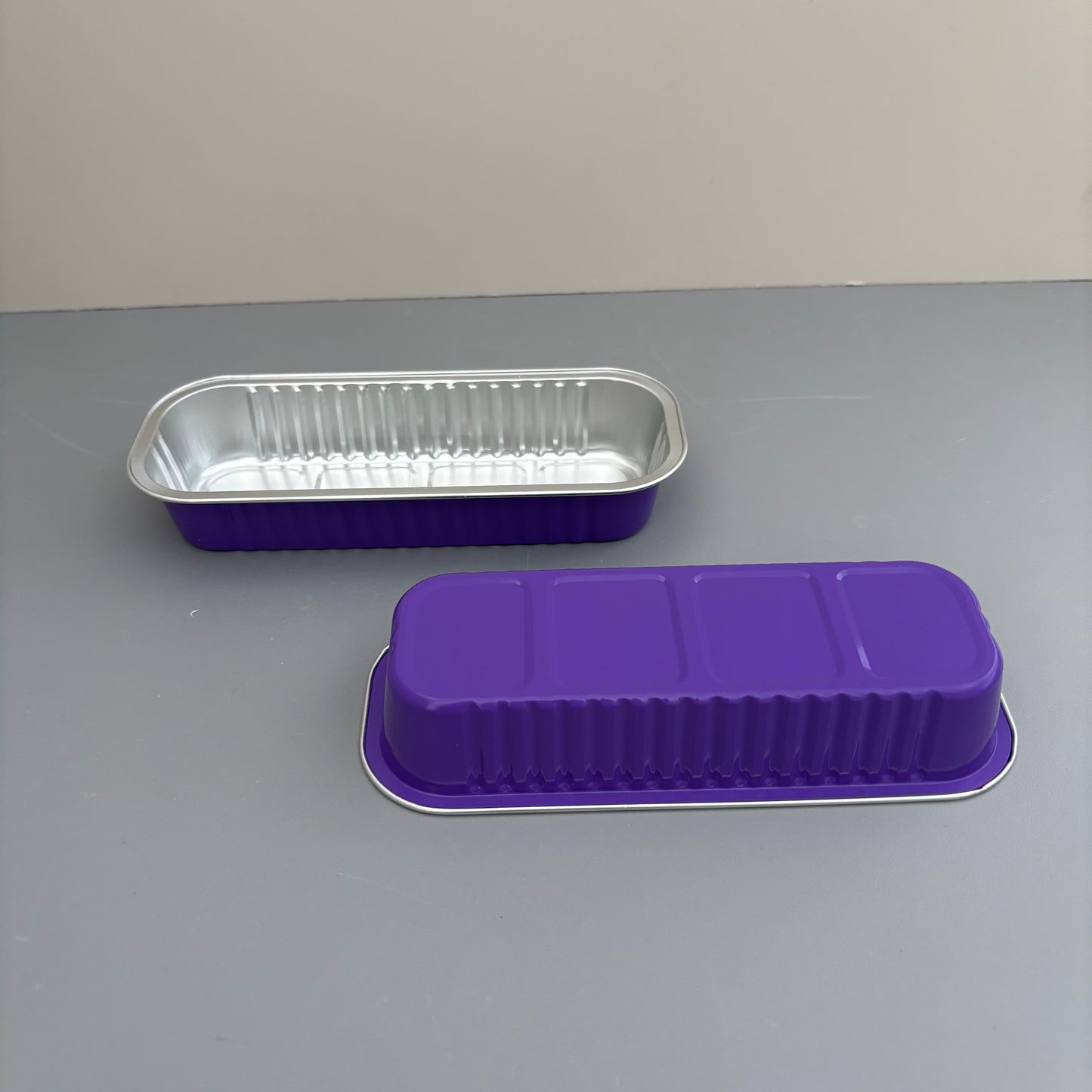 100PCS 200ML Aluminum Bakery Pan Baking with Clear Cover