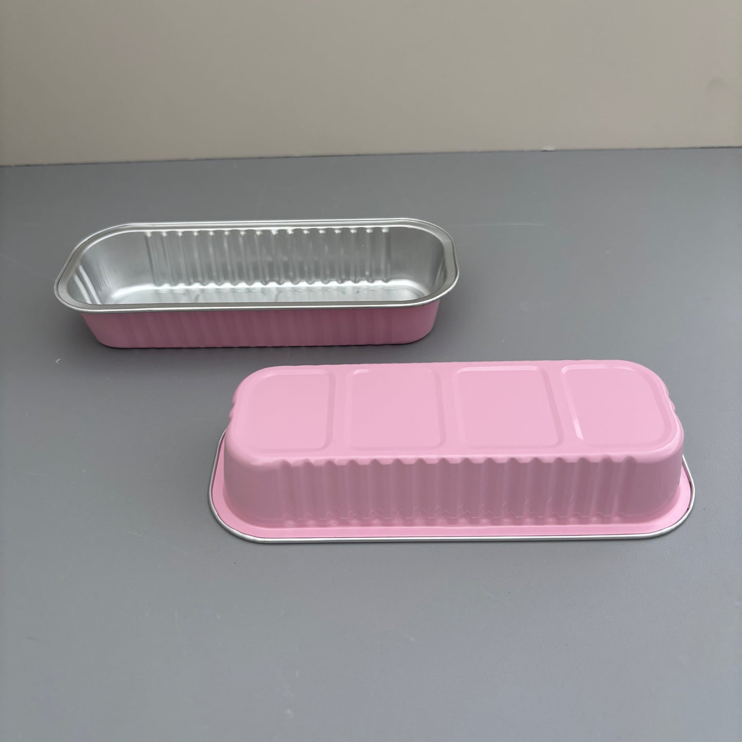 100PCS 200ML Aluminum Bakery Pan Baking with Clear Cover