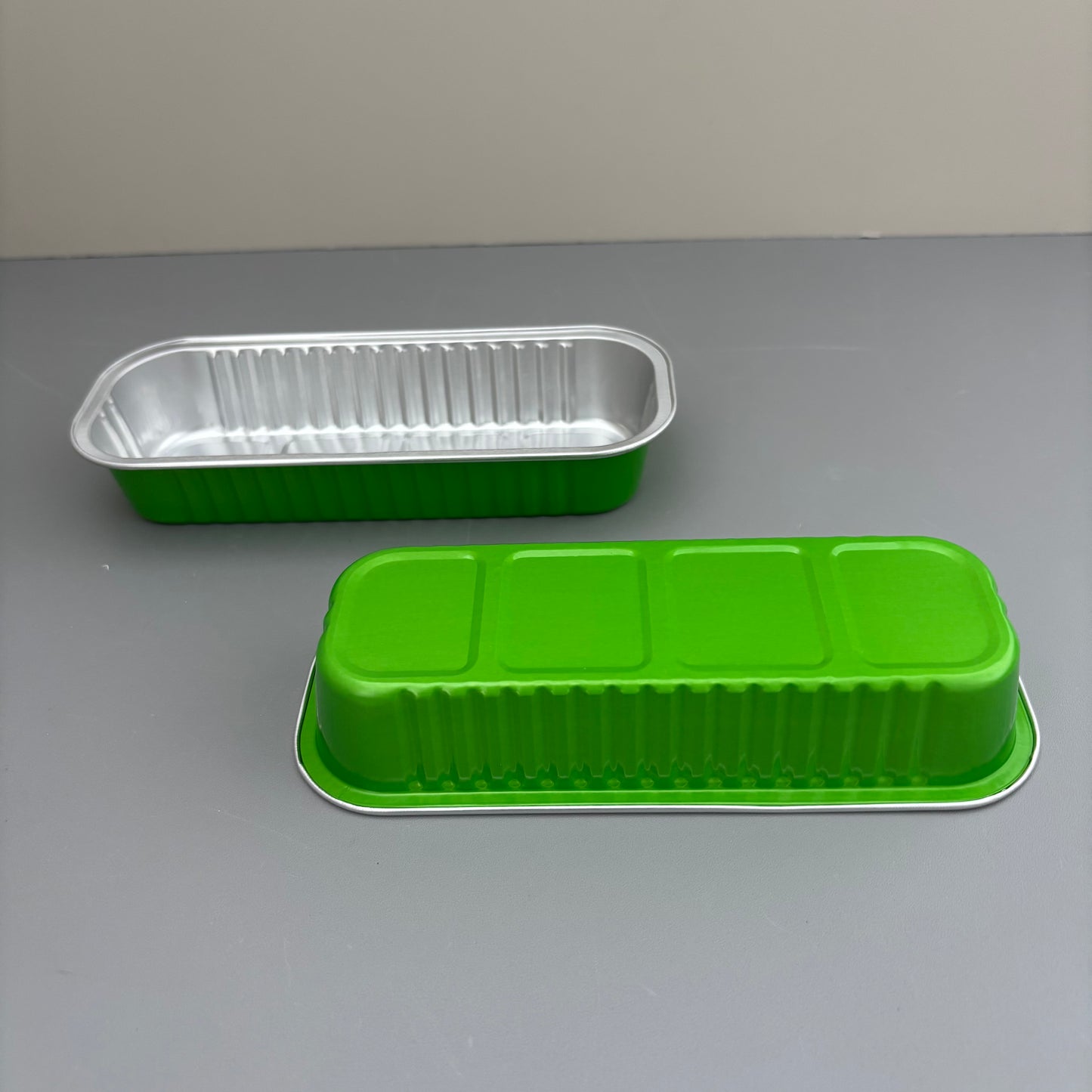 100PCS 200ML Aluminum Bakery Pan Baking with Clear Cover