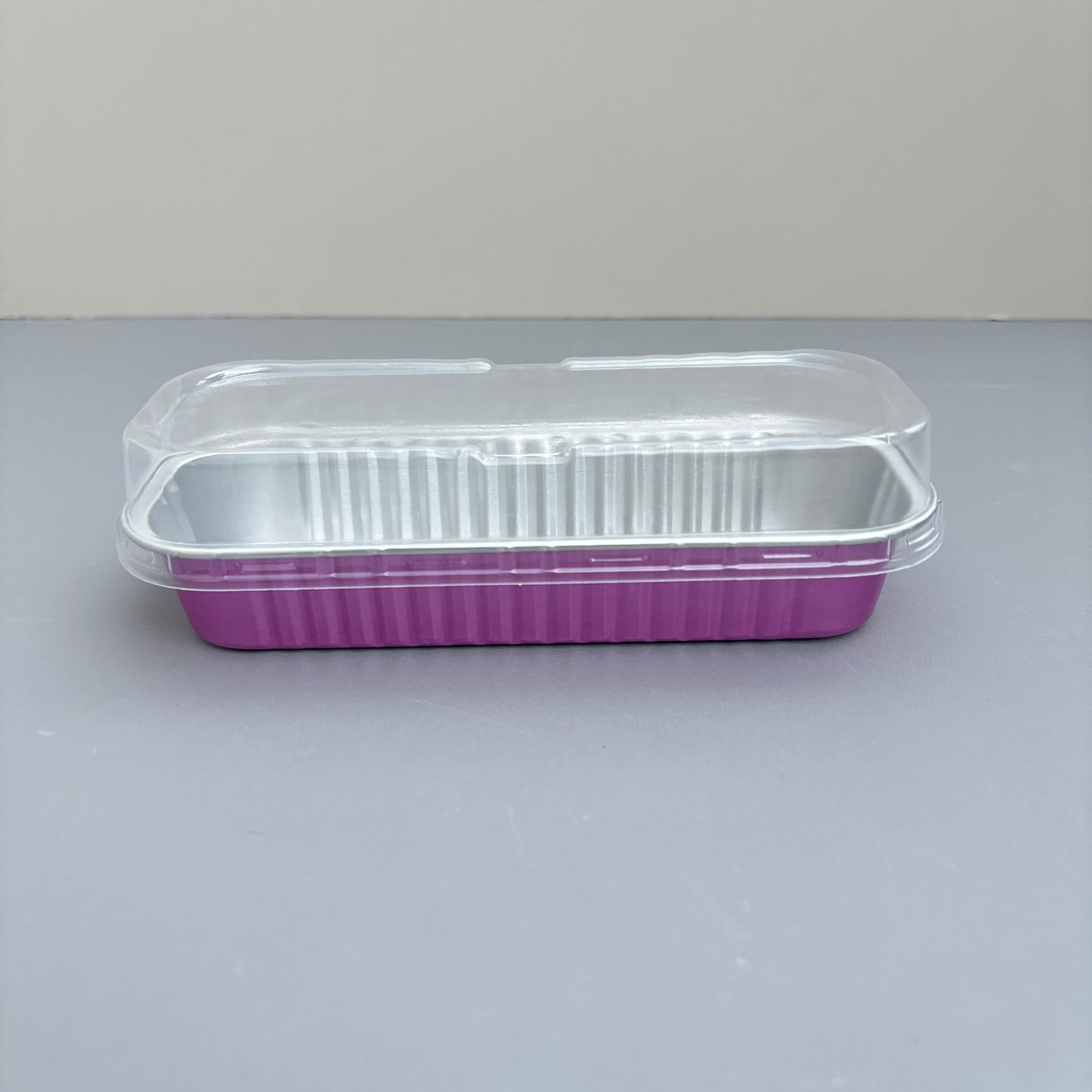 100PCS 200ML Aluminum Bakery Pan Baking with Clear Cover
