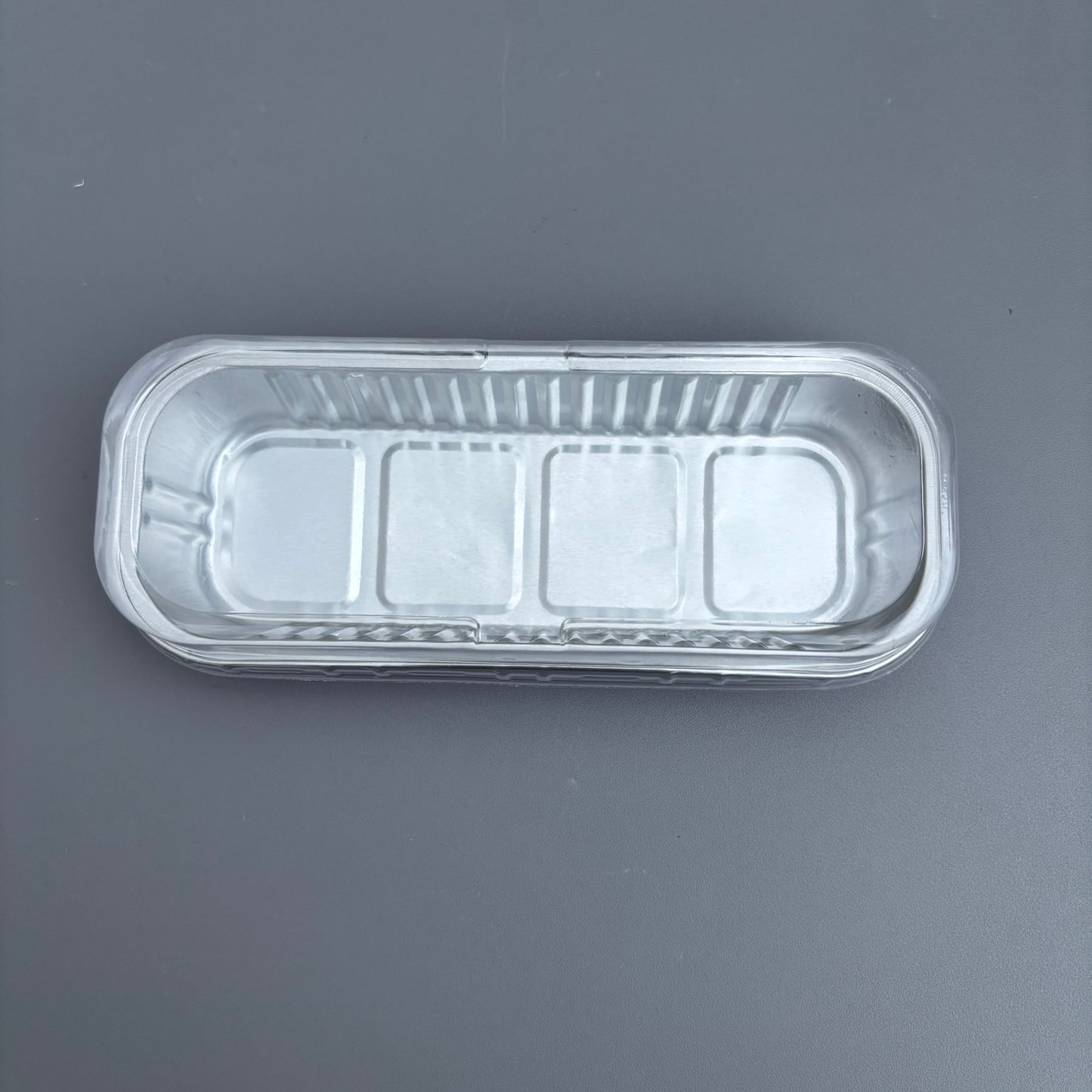 100PCS 200ML Aluminum Bakery Pan Baking with Clear Cover