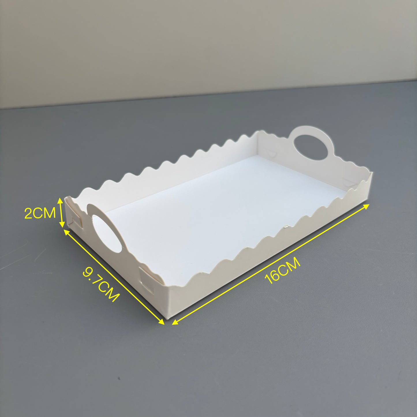 20PCS White Paper Handle Dessert Bakery Box with Insert