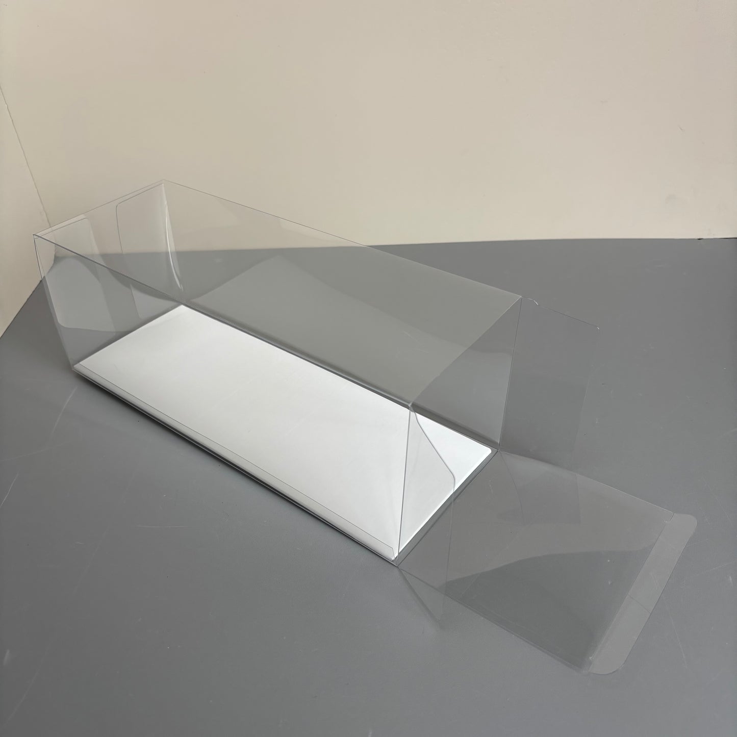 20PCS Long Cake Dessert Clear Box with Paper Board
