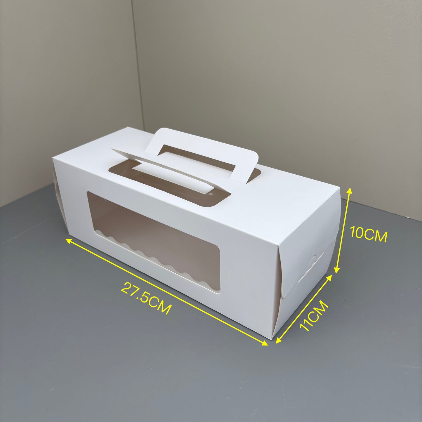 30PCS Rectangle White Paper Window Box with Insert