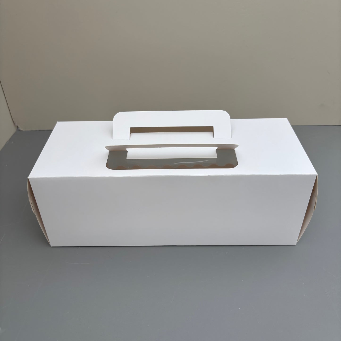 30PCS Rectangle White Paper Window Box with Insert