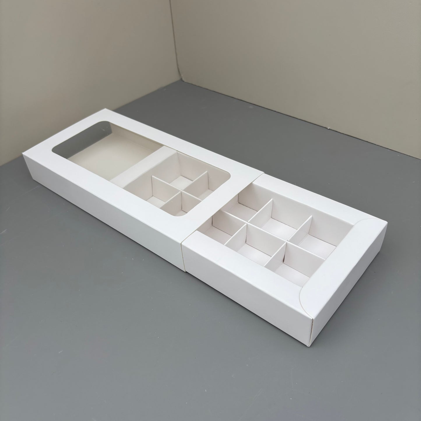 10PCS 10-cells Bonbon Chocolate & Mini Macaroons Drawer Box