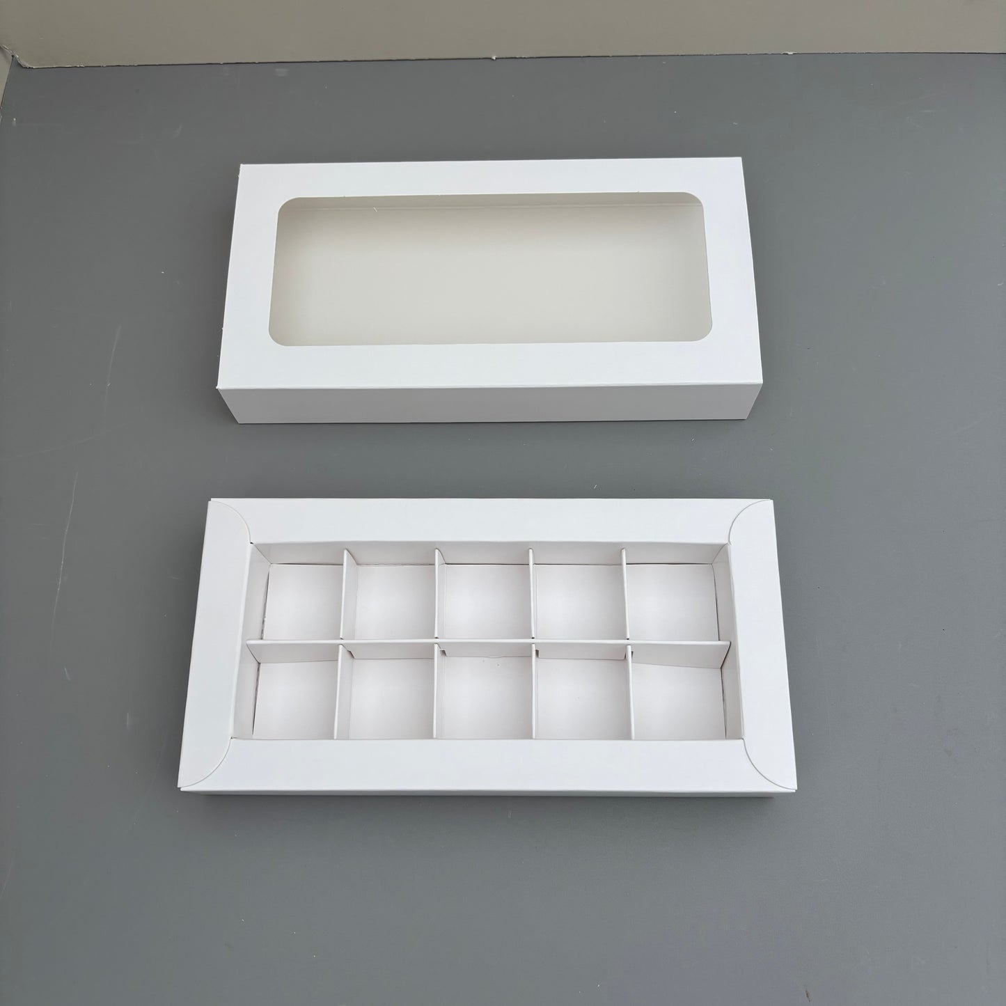 10PCS 10-cells Bonbon Chocolate & Mini Macaroons Drawer Box