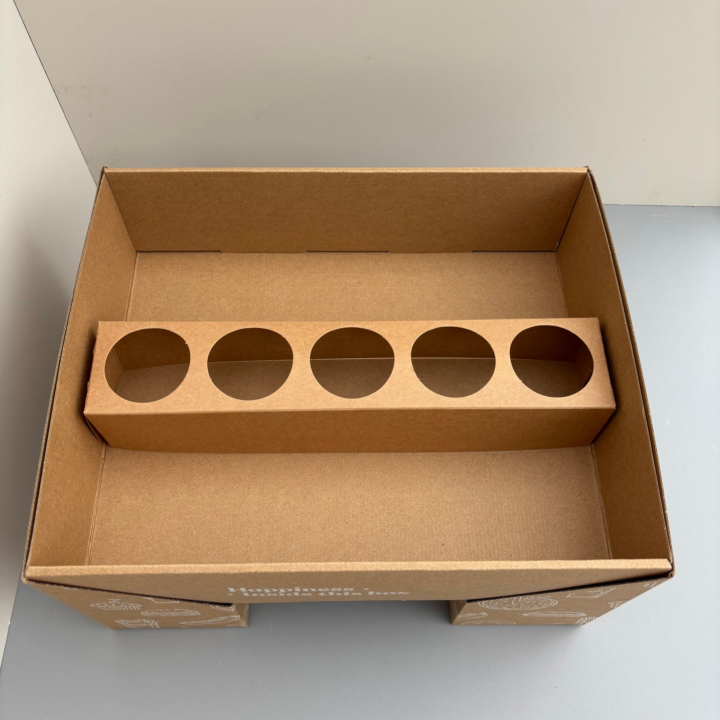 10 Boxes Kraft 2 Pieces Special Drawer Sleeve Box for Charcuterie Food Snack Fruit