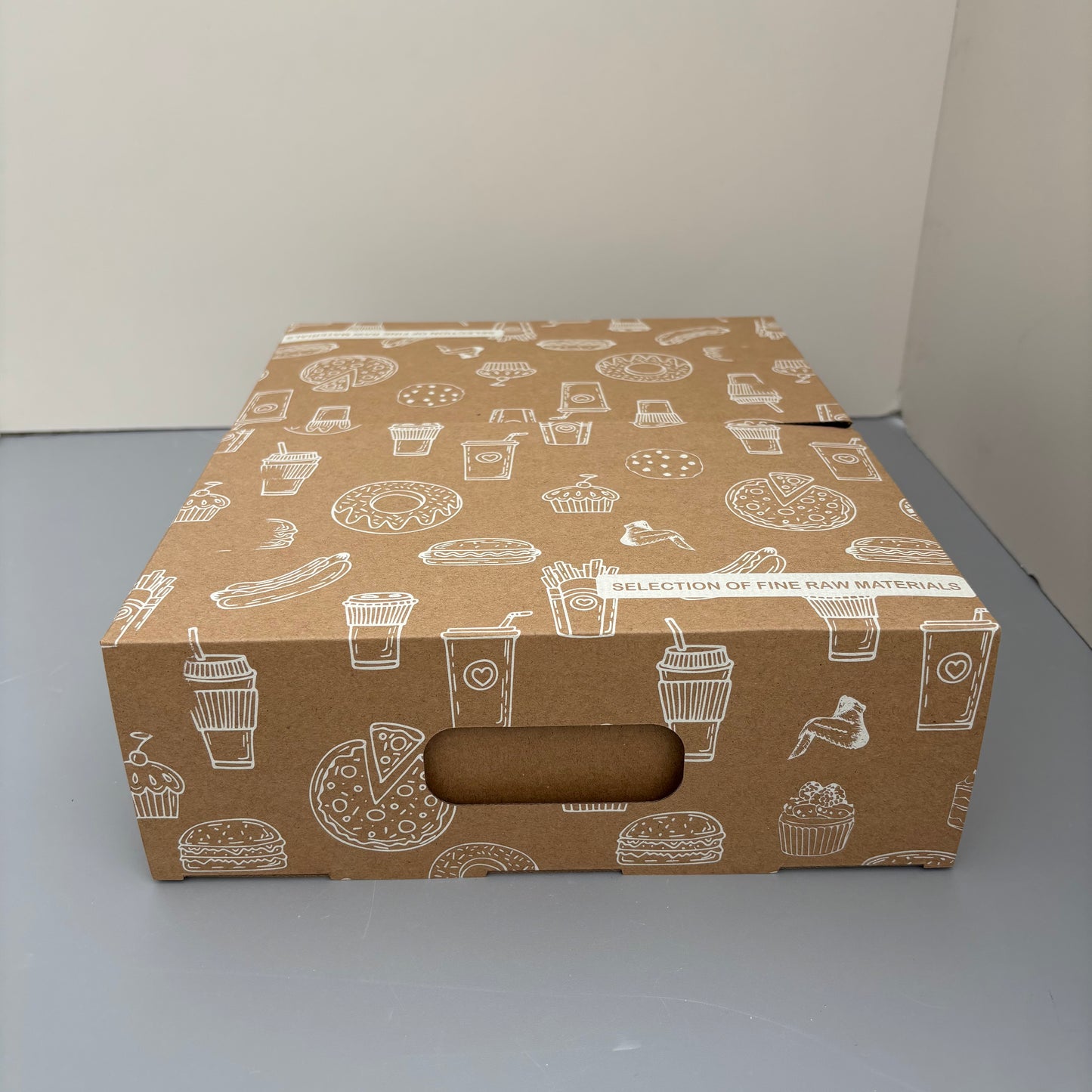 10 Boxes Kraft 2 Pieces Special Drawer Sleeve Box for Charcuterie Food Snack Fruit