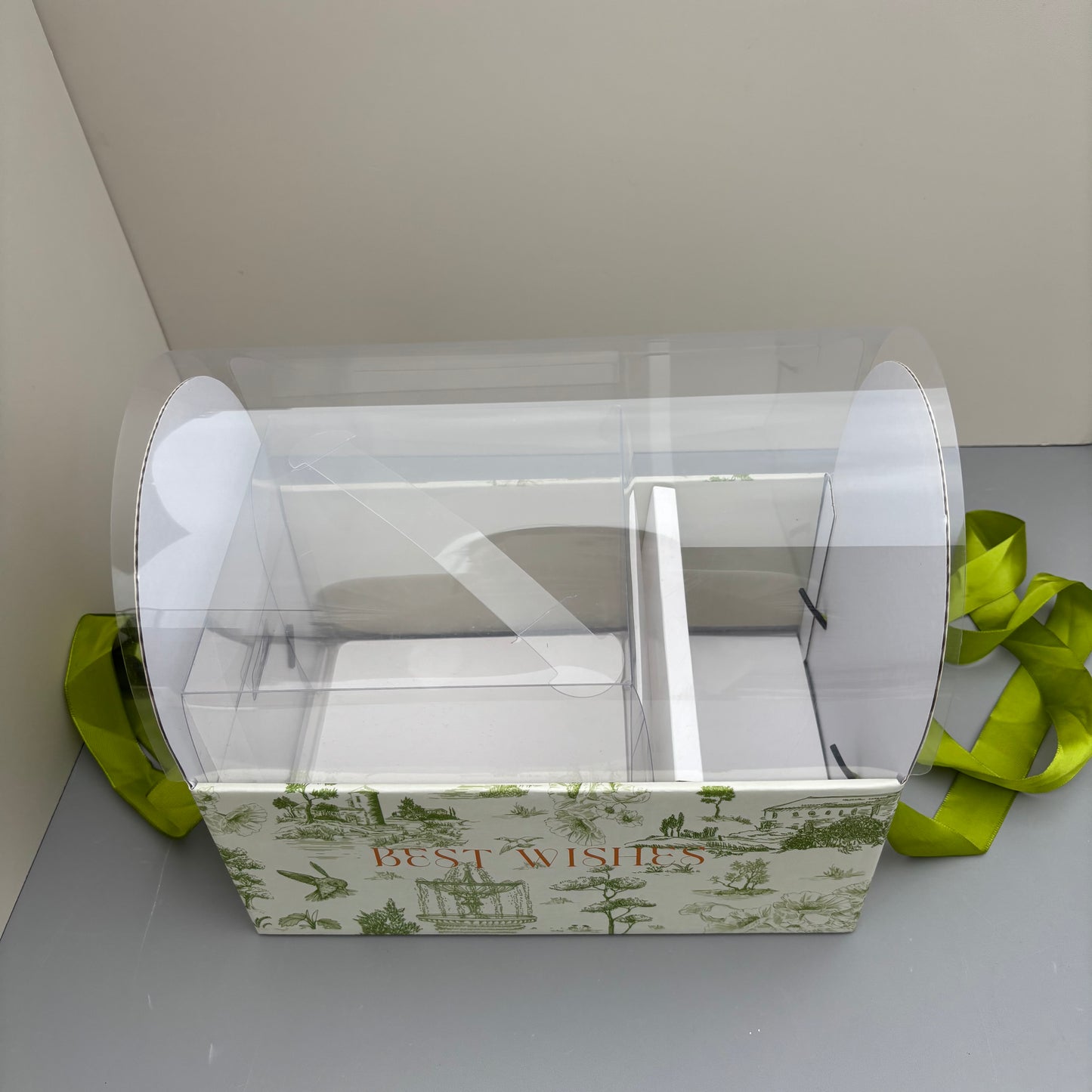 5 Boxes Green Flower & Cake Box