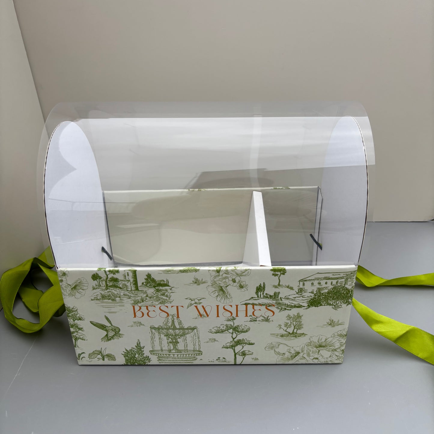 5 Boxes Green Flower & Cake Box