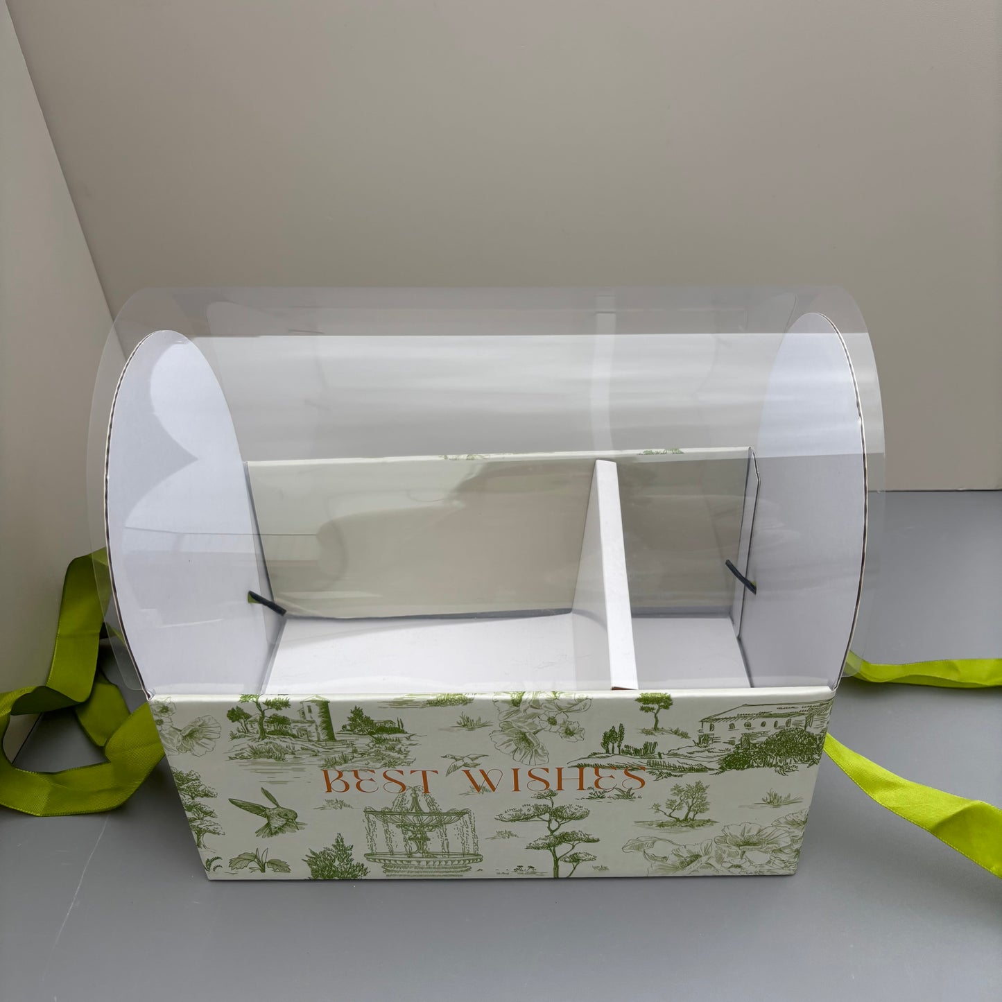 5 Boxes Green Flower & Cake Box