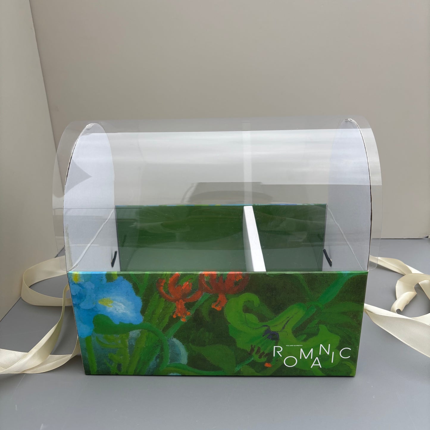 5 Boxes Green Flower & Cake Box
