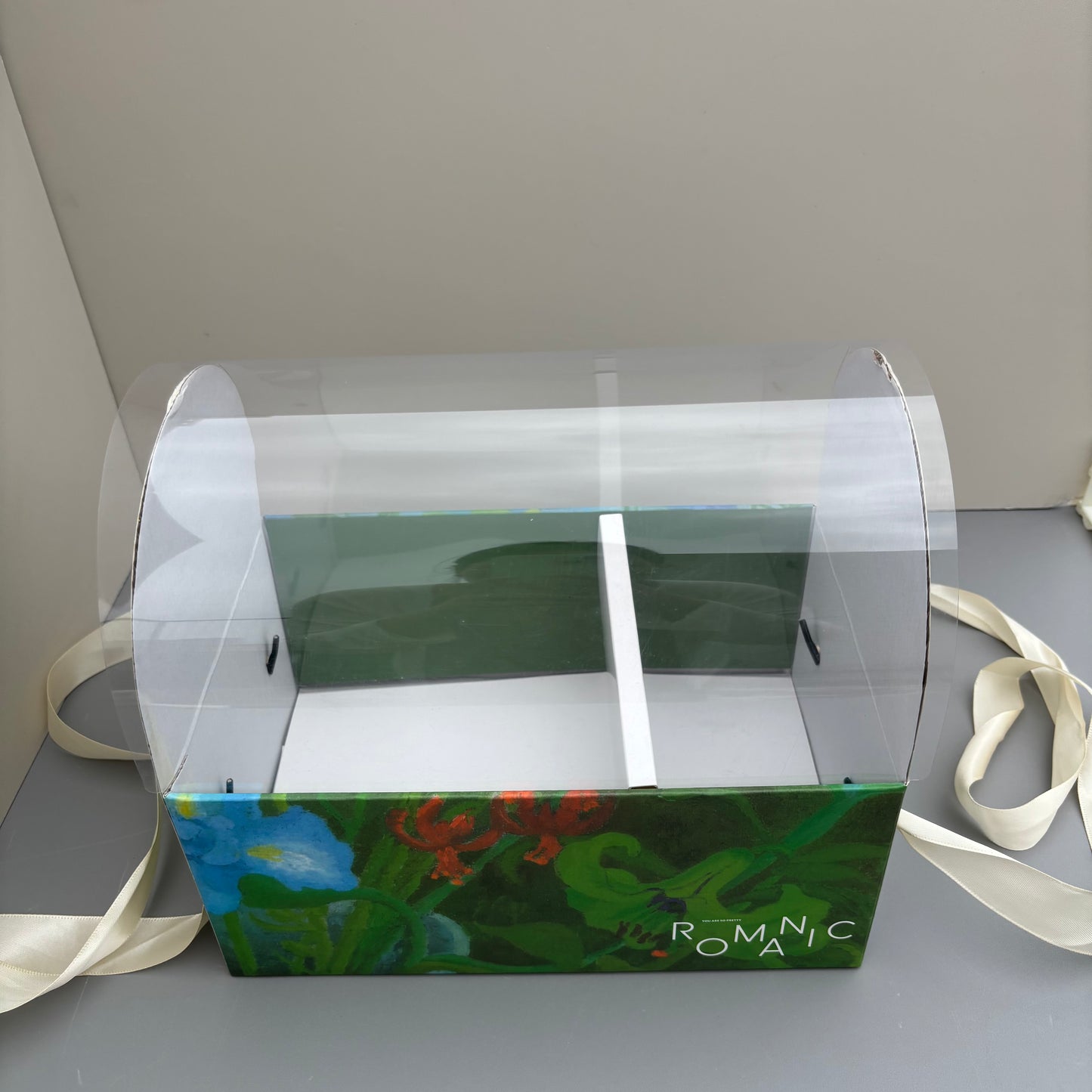 5 Boxes Green Flower & Cake Box