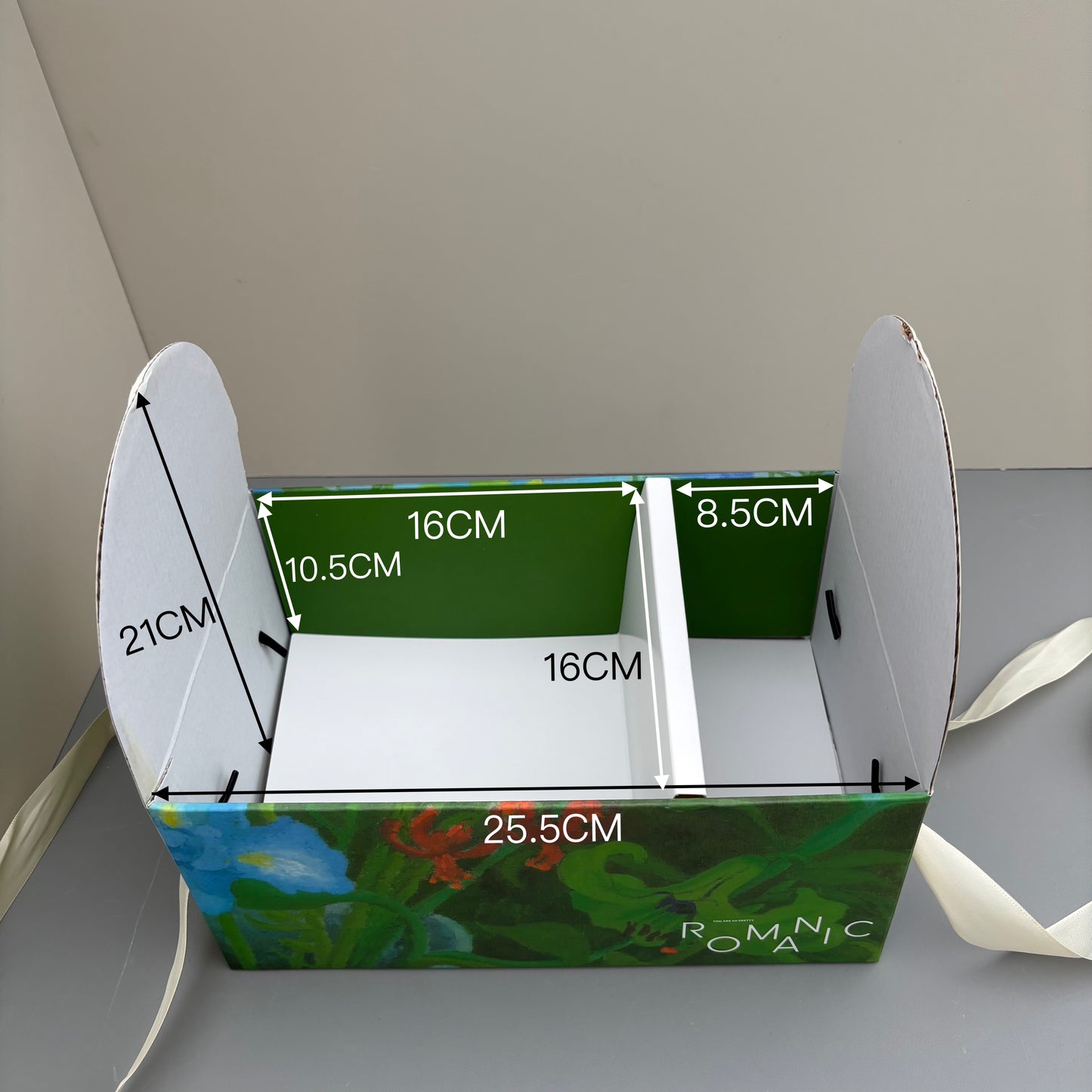 5 Boxes Green Flower & Cake Box