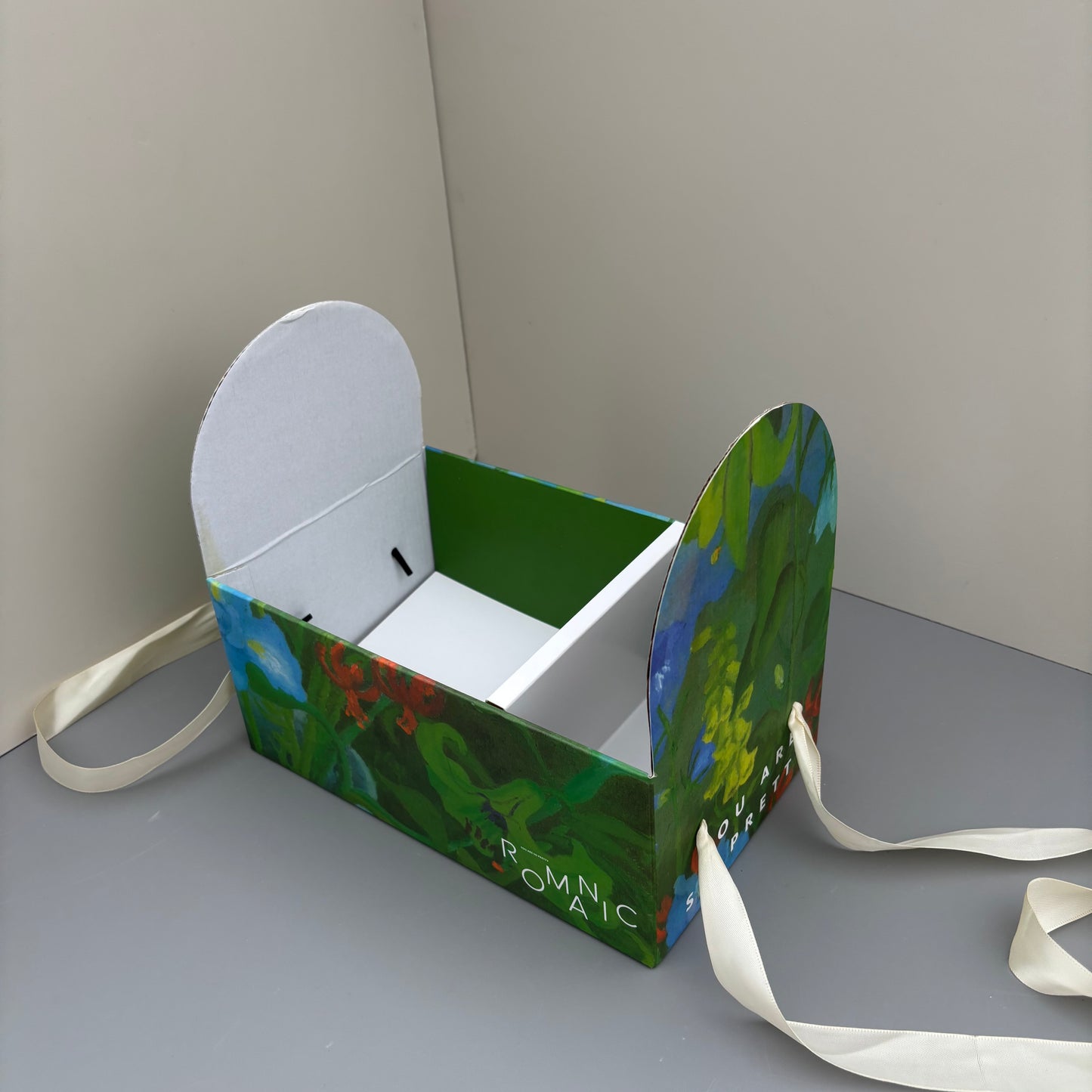5 Boxes Green Flower & Cake Box