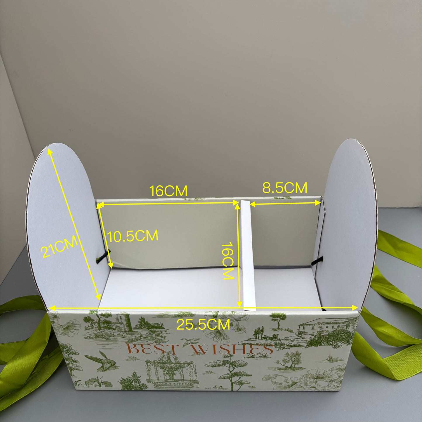 5 Boxes Green Flower & Cake Box