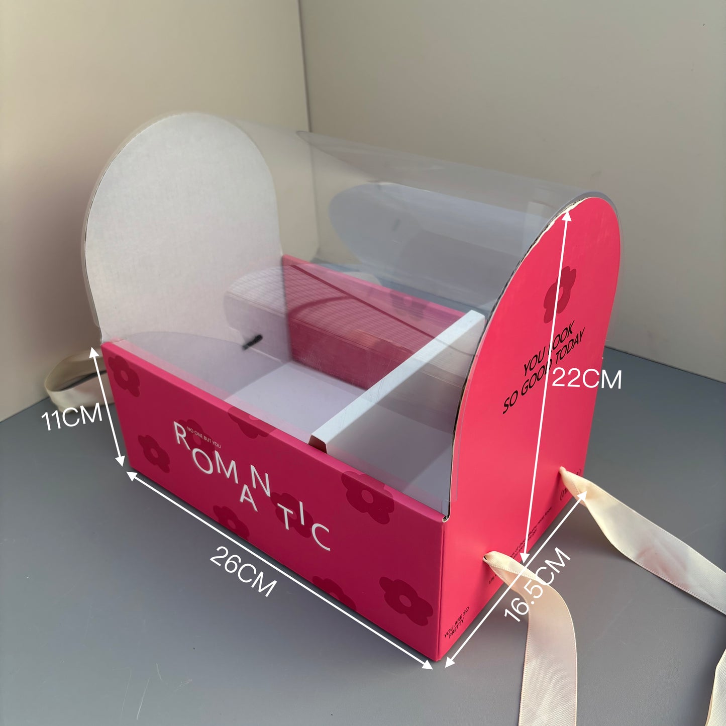 5 Boxes Red Flower & Cake Box