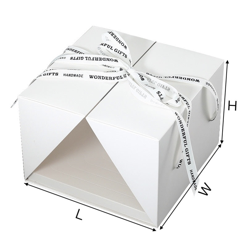 5PCS White Wedding & Birthday Cake Box
