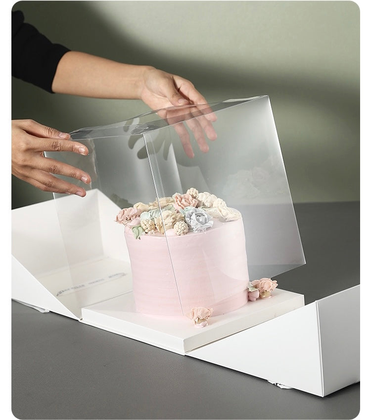 5PCS White Wedding & Birthday Cake Box