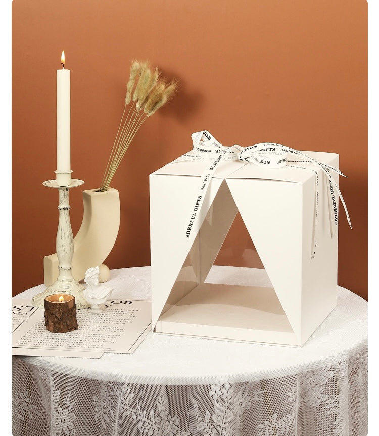 5PCS White Wedding & Birthday Cake Box