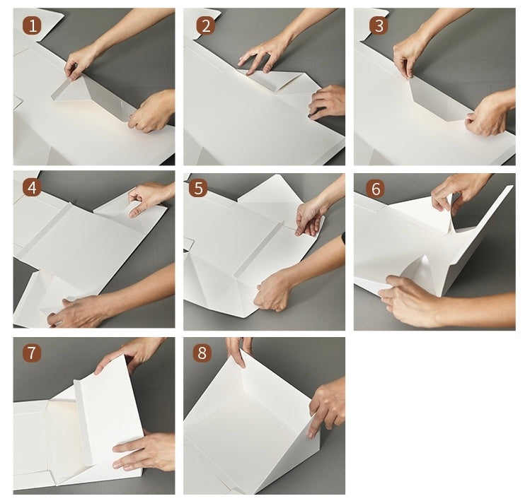 5PCS White Wedding & Birthday Cake Box