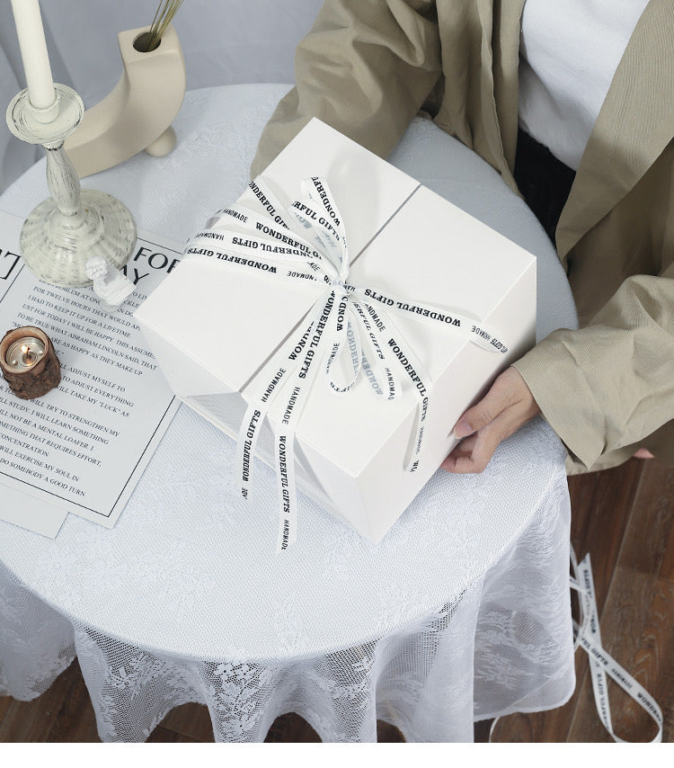 5PCS White Wedding & Birthday Cake Box