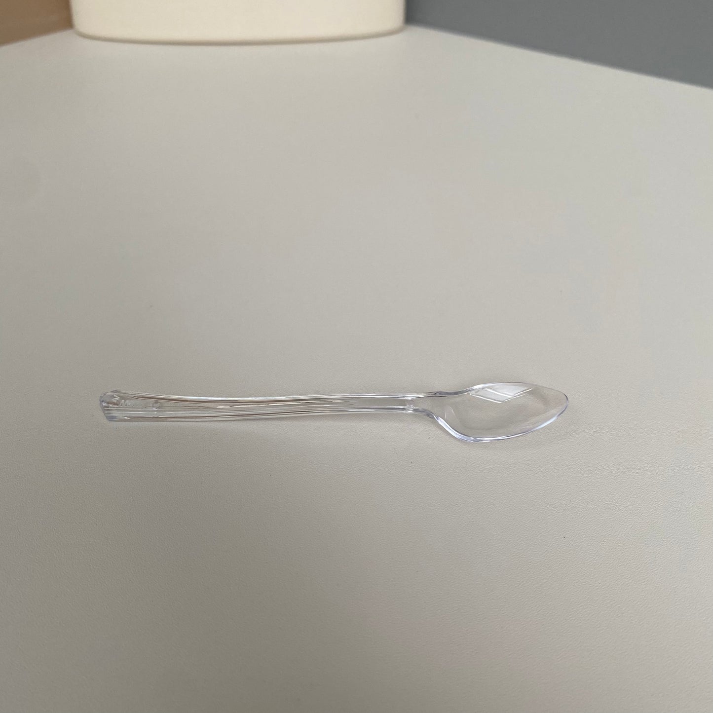 100 sets 200ML acrylic clear round cup with clear spoon