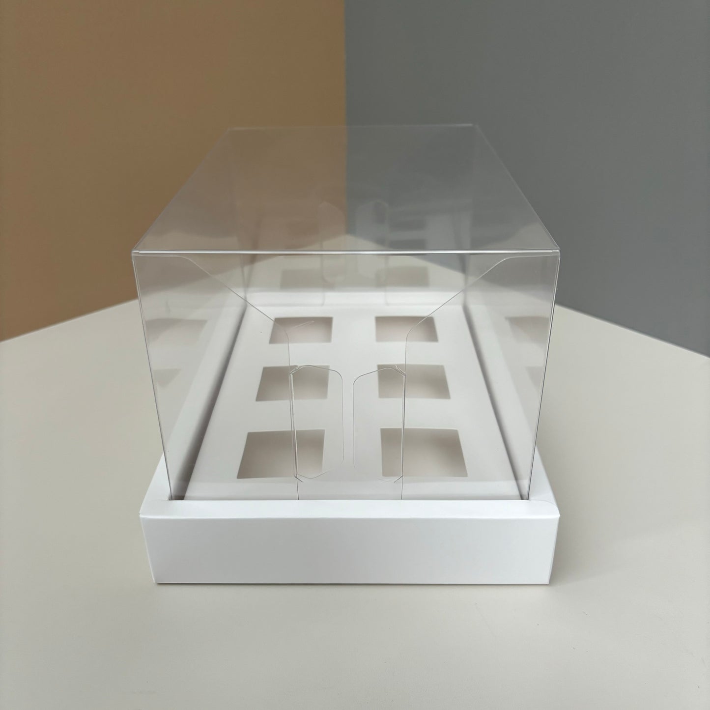 10 boxes 6-count 3.4OZ square shooter box with clear lid