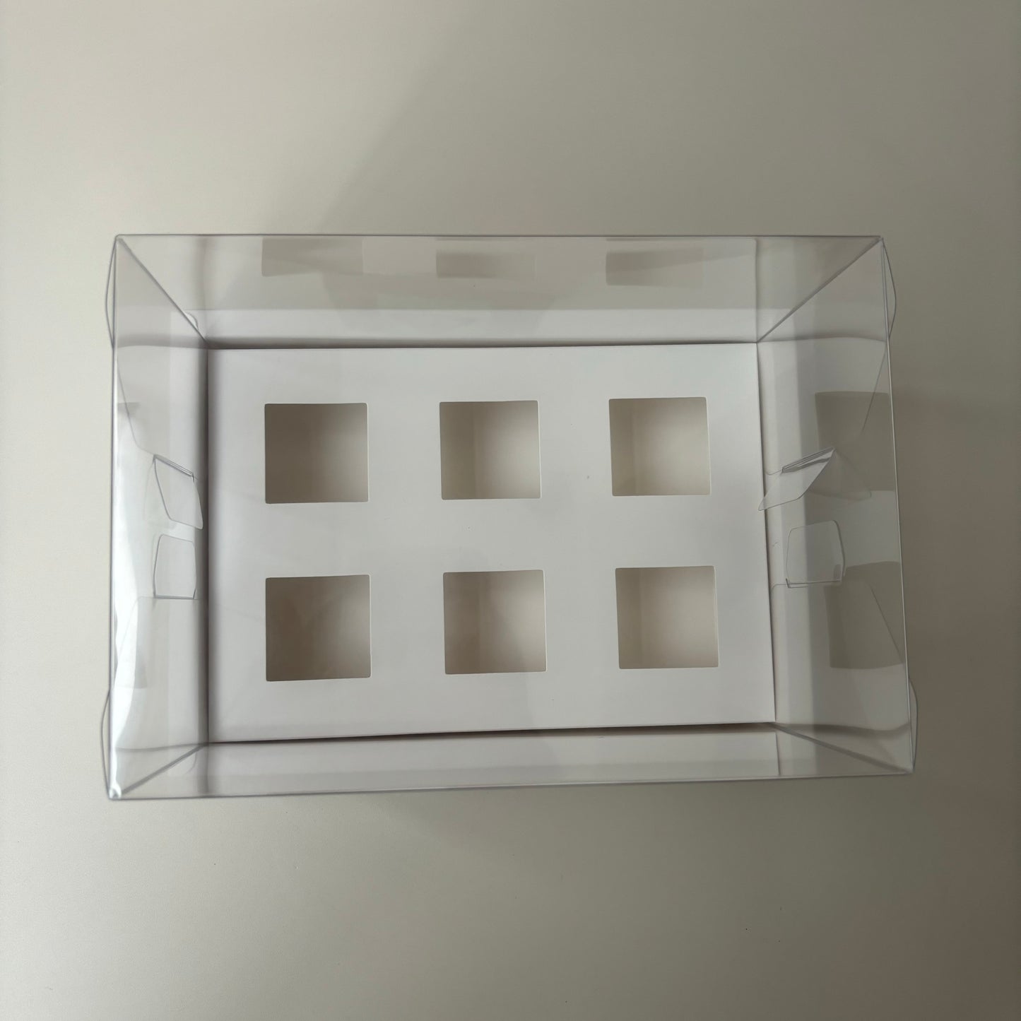 10 boxes 6-count 3.4OZ square shooter box with clear lid