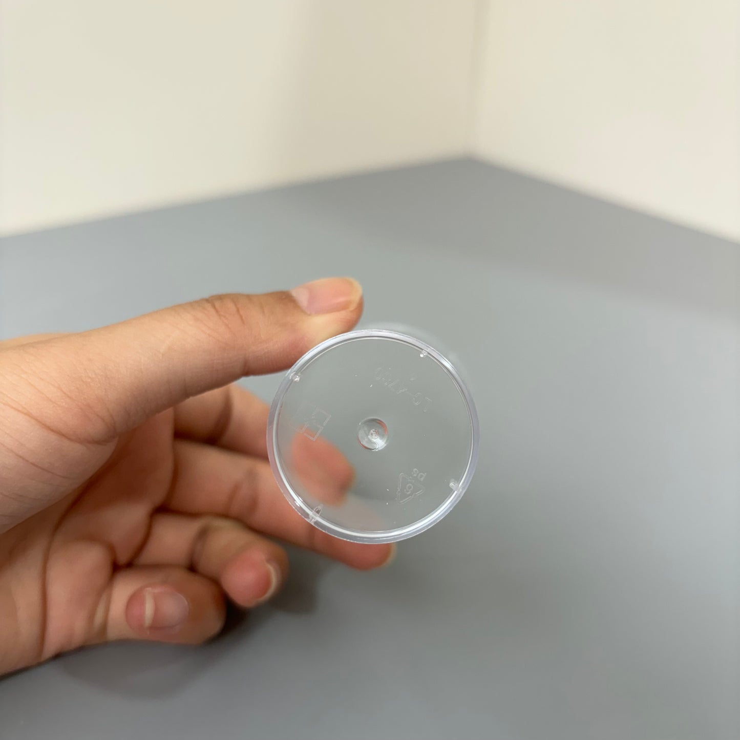 100 sets 3OZ clear acrylic round shooter cup with clear spoon