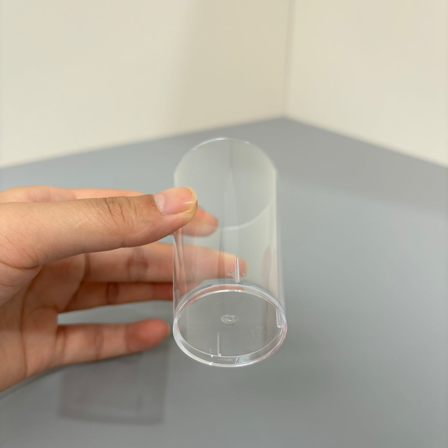 100 sets 3OZ clear acrylic round shooter cup with clear spoon