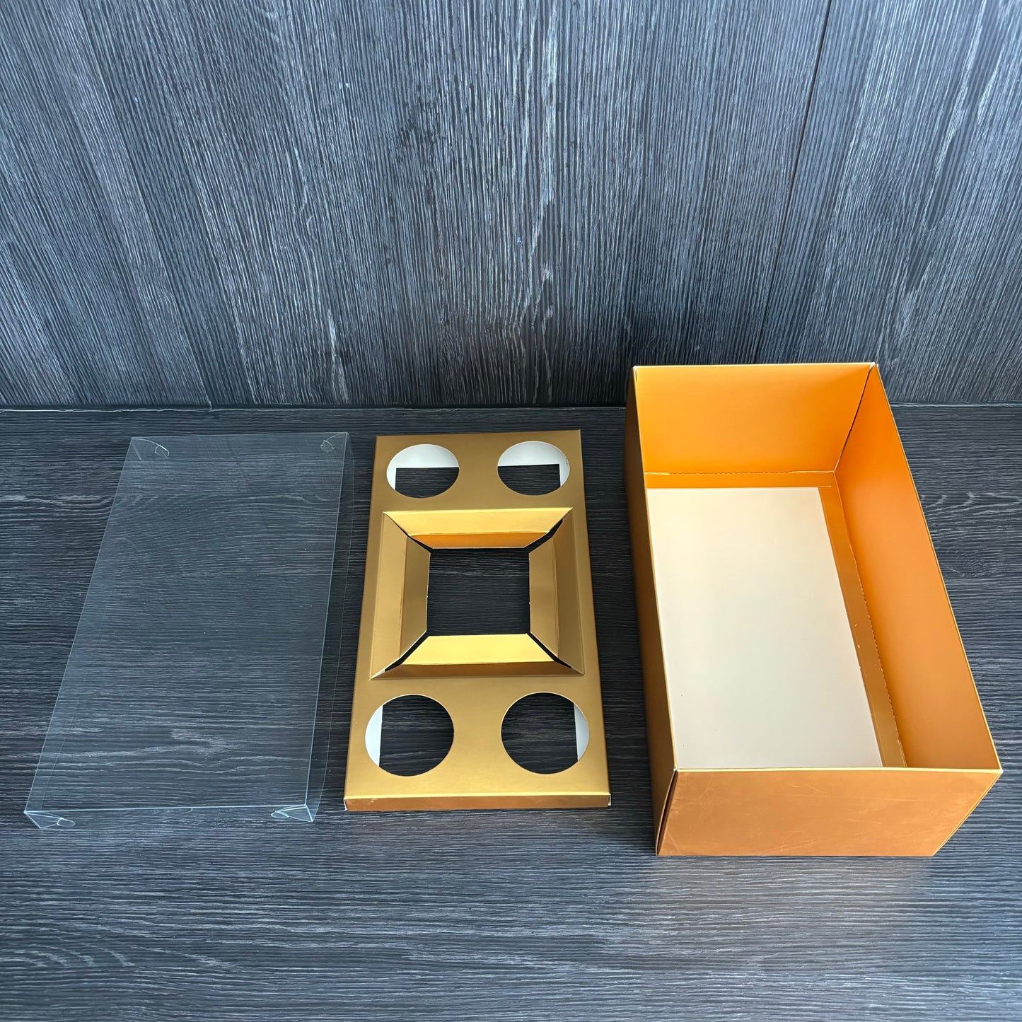 10 boxes 4-cupcake & bento box - gold