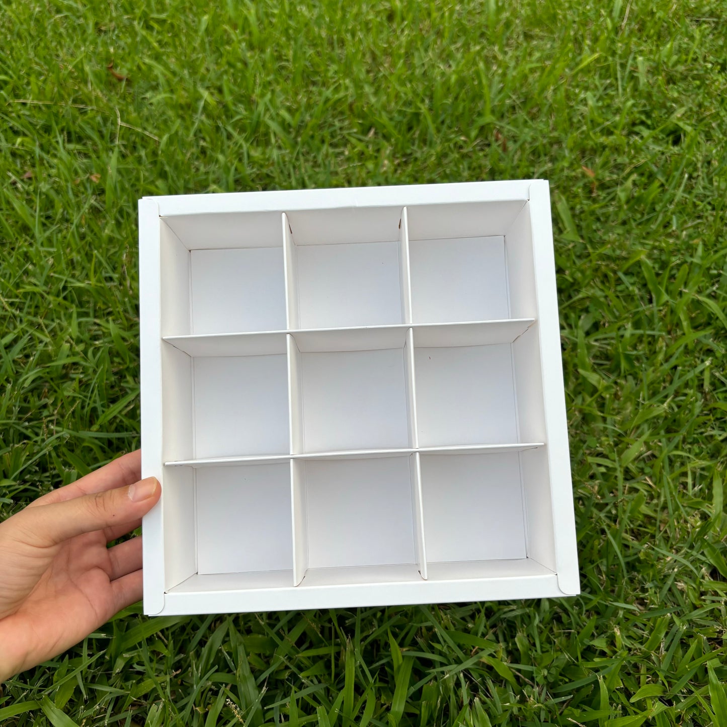 10 boxes 9-compartments white Christmas cookies box