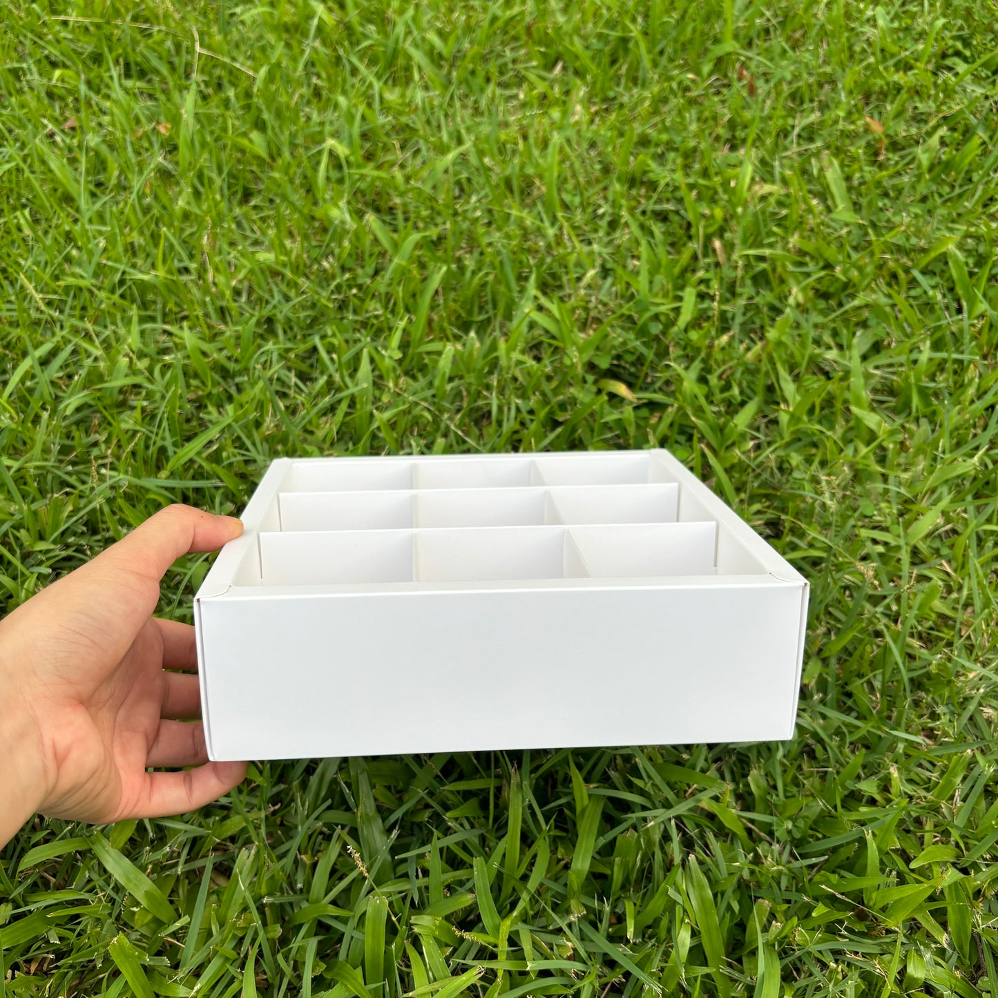 10 boxes 9-compartments white Christmas cookies box