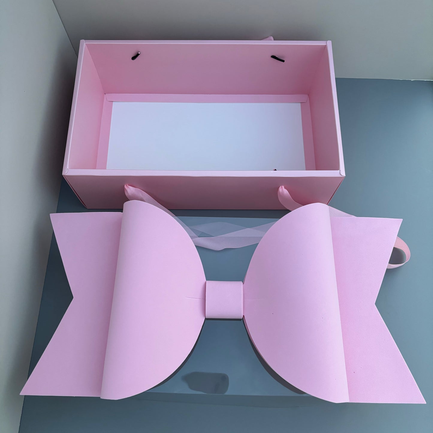 5 boxes Valentine's Day pink gift box with bow tie